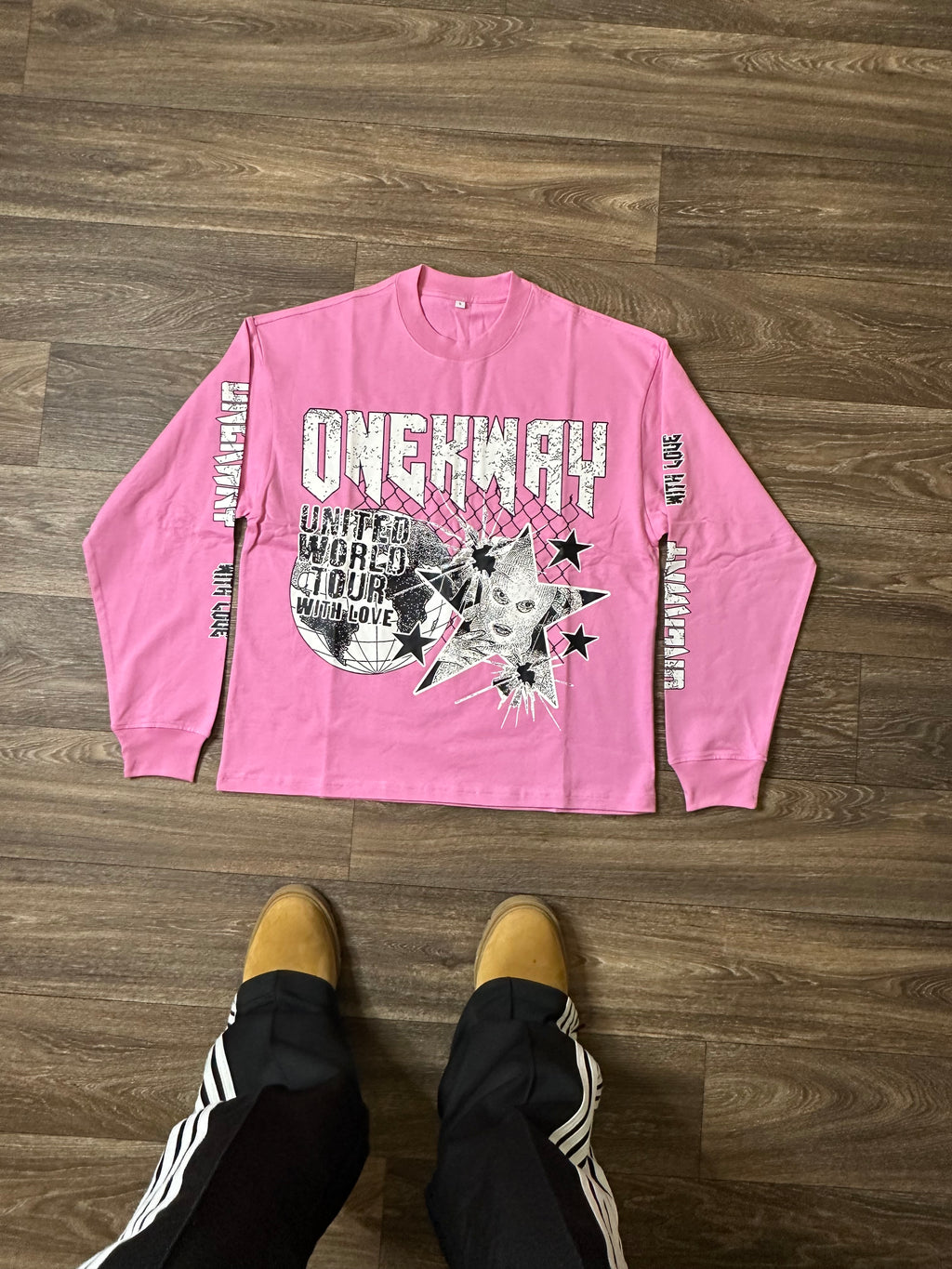 Tour With Luv Pink Long Sleeve