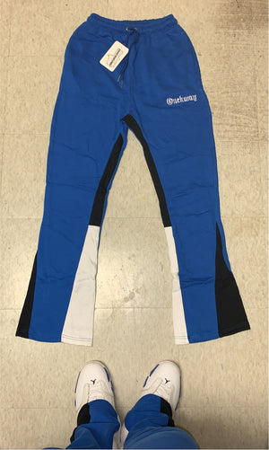Blue Flare Gotisch Logo Pants